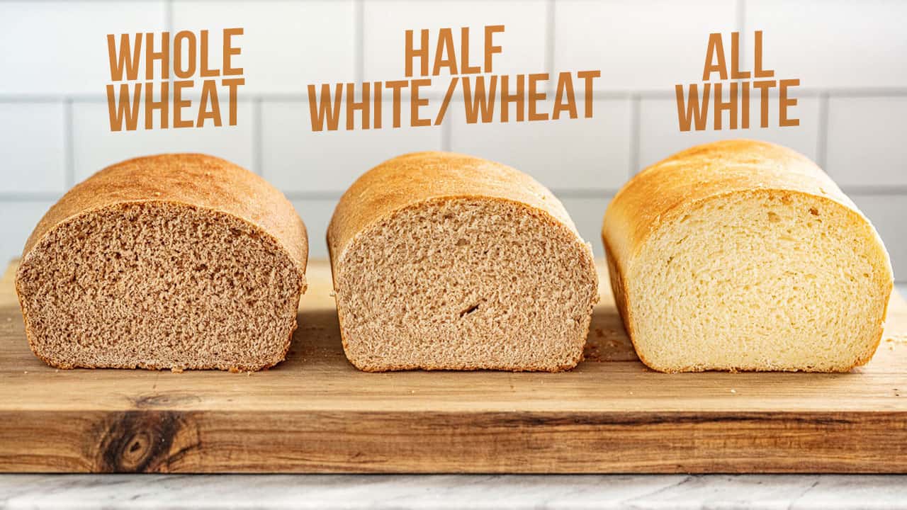 Visual Differences Between Whole Wheat and All White Bread
