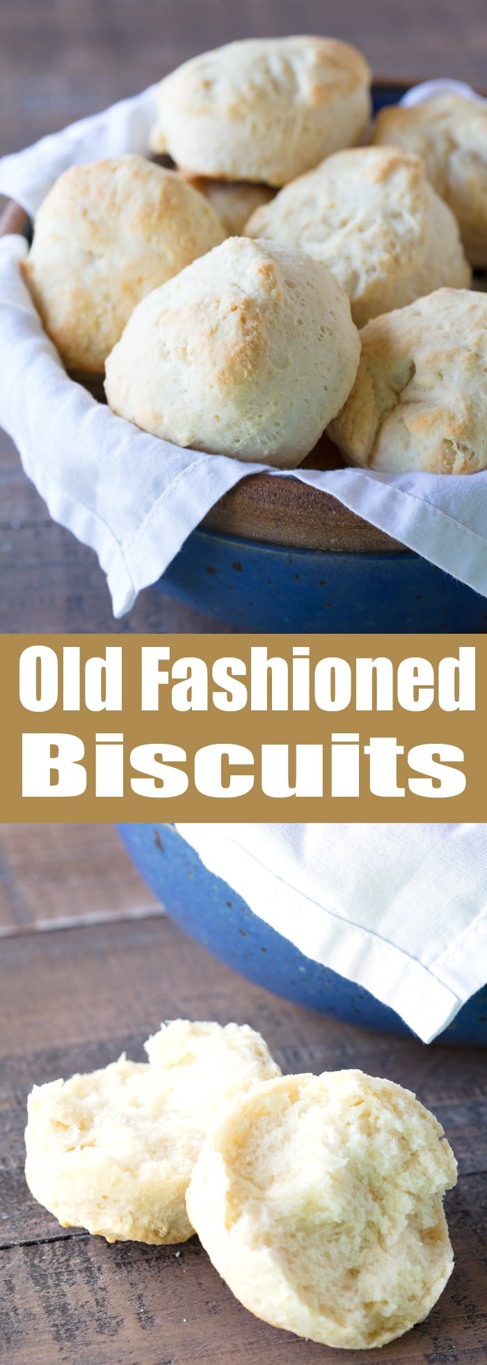Nothing beats warm flaky old fashioned biscuits straight from the oven. These biscuits are easy to make and require just 6 ingredients. Try this fool proof old fashioned method!